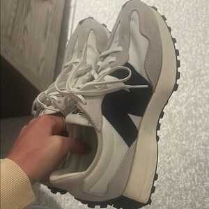 New Balance Women's Sneakers in Cream and Black